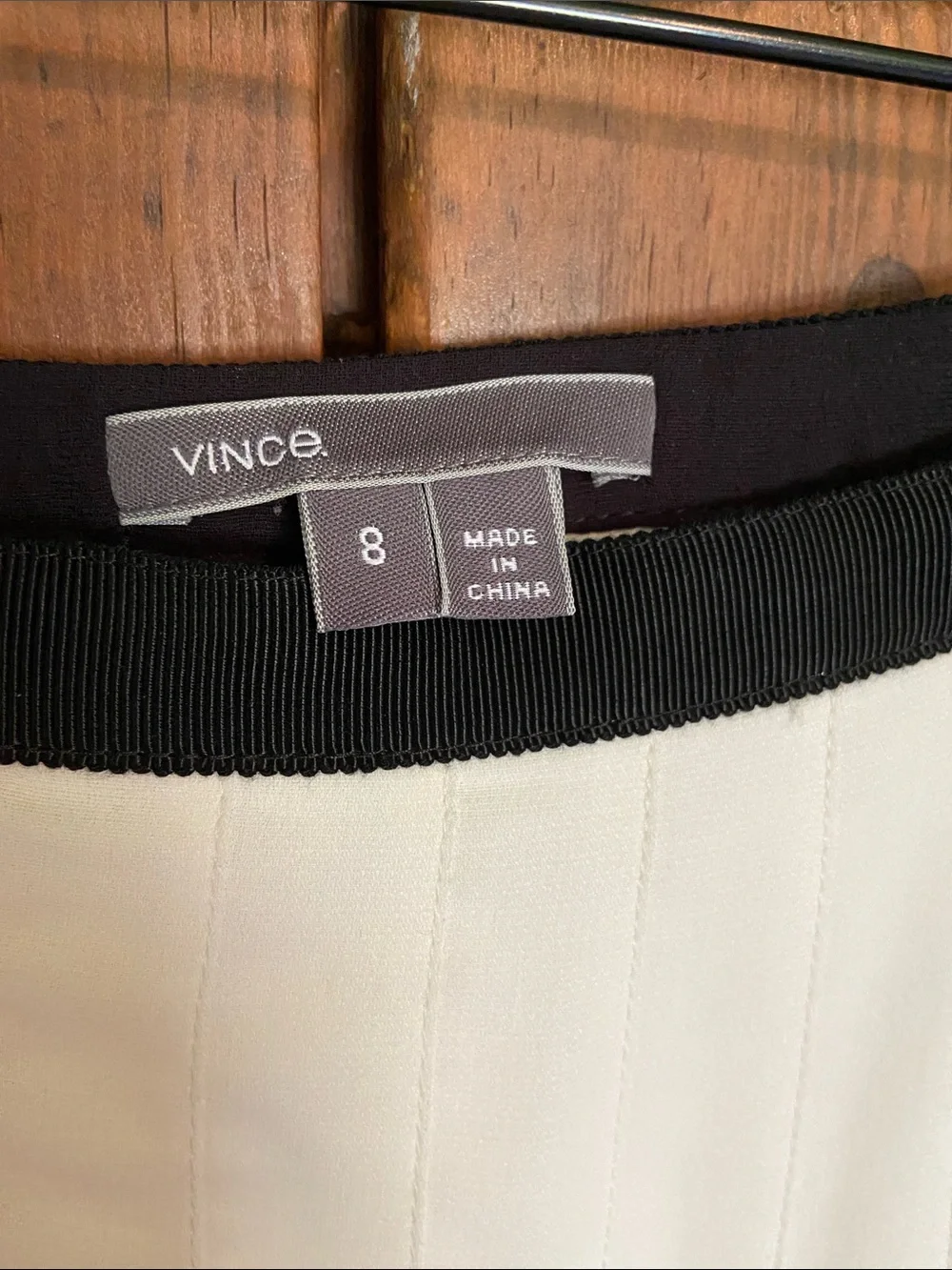 Vince Pleated Color Block A Line Skirt Size 8 - Picture 4 of 9